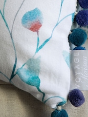 Voyage Maison Marine Cala Printed Pom Pom 100% Cotton Cushion - Image 5 of 5