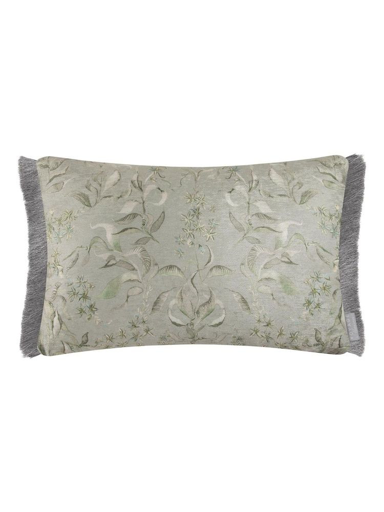 Voyage Maison Eden Hettie Printed Ruched Fringe Cushion - Image 2 of 4