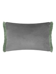 Voyage Maison Eden Hettie Printed Ruched Fringe Cushion - Image 3 of 4