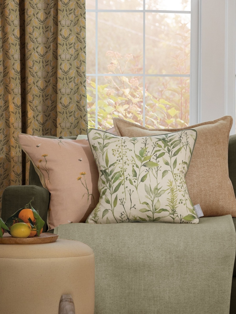 Voyage Maison Linen Aberduna Meadow Piped Cushion - Image 1 of 6