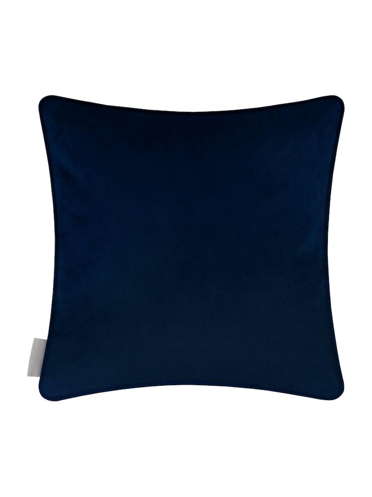 Voyage Maison Blue Sybil Printed Piped Cushion - Image 4 of 4