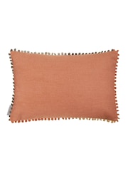 Voyage Maison Linen Allimore Floral Pom-Pom Cushion - Image 4 of 6