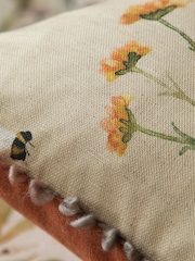 Voyage Maison Linen Allimore Floral Pom-Pom Cushion - Image 6 of 6