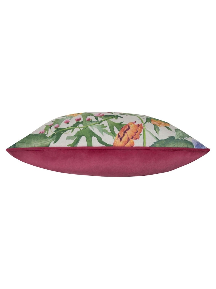 Voyage Maison Fuschia Idalia Floral Piped Cushion - Image 6 of 6