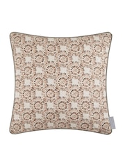 Voyage Maison Stone Vali Geometric Piped Cushion - Image 4 of 5