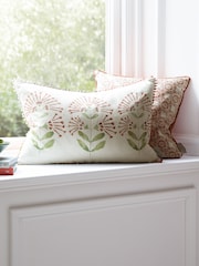 Voyage Maison Terracotta Neri Printed Pom-Pom Cushion - Image 2 of 5