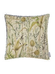 Voyage Maison Linen Lydiard Printed Pom-Pom Cushion - Image 4 of 6
