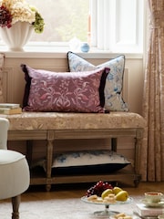 Voyage Maison Hettie Printed Ruched Fringe Cushion - Image 1 of 6