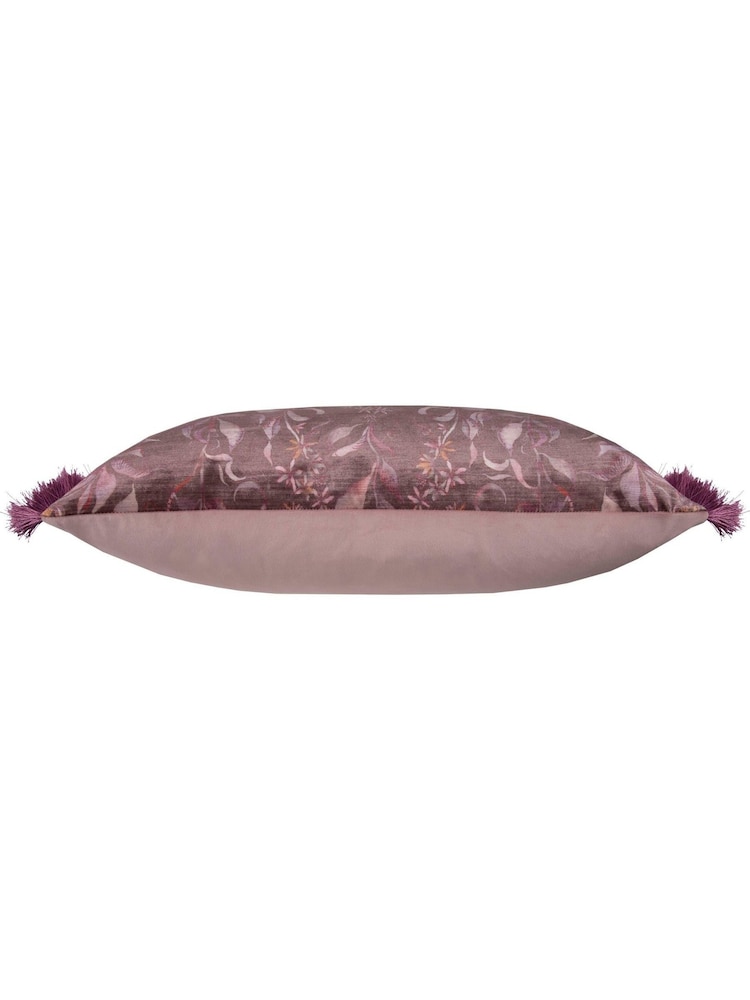 Voyage Maison Hettie Printed Ruched Fringe Cushion - Image 6 of 6
