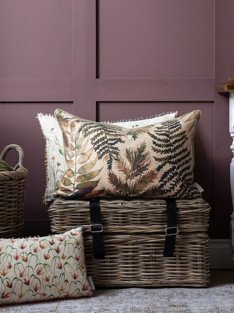 Voyage Maison Mulberry Elowen Meadow Printed Piped Cushion - Image 2 of 5
