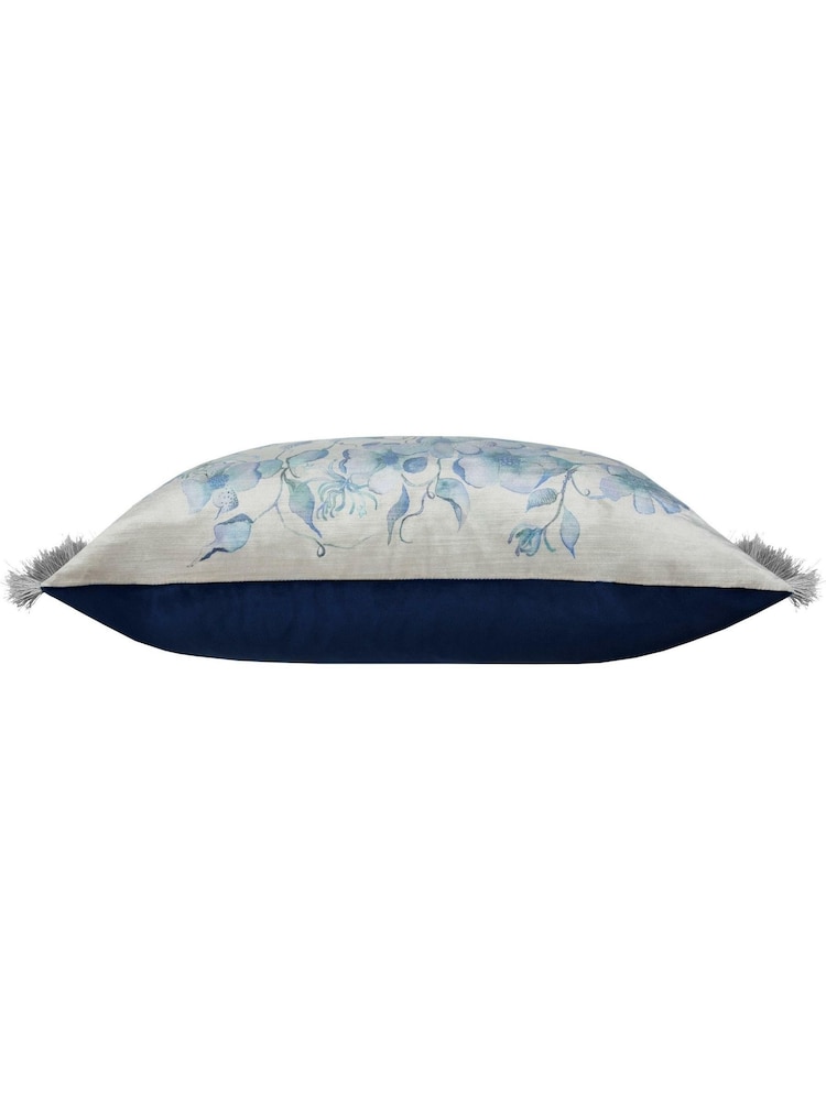 Voyage Maison Daphne Floral Ruched Fringe Cushion - Image 5 of 5