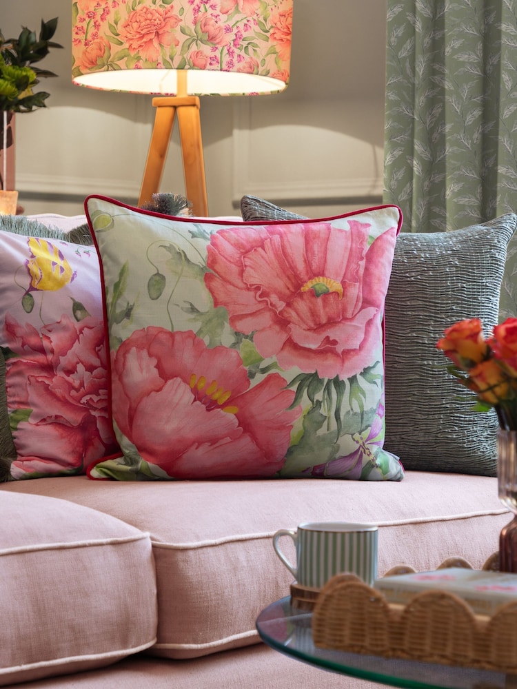 Voyage Maison Sage Valeria Foral Printed Cushion - Image 1 of 6