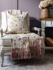 Voyage Maison Linen Medmerry Floral Piped Cushion - Image 2 of 5
