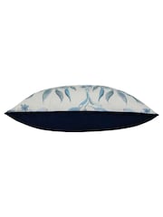 Voyage Maison Blue Hettie Printed Piped Cushion - Image 5 of 5