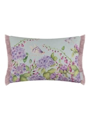 Voyage Maison Seraphina Printed Ruche Fringe Cushion - Imagem 4 de 5