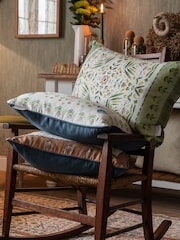 Voyage Maison Sage Kari Printed Fringe Cushion - Image 2 of 6