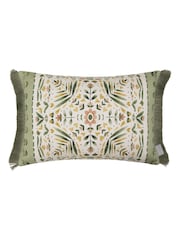 Voyage Maison Sage Kari Printed Fringe Cushion - Image 4 of 6