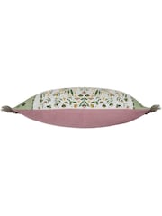 Voyage Maison Sage Kari Printed Fringe Cushion - Image 5 of 6