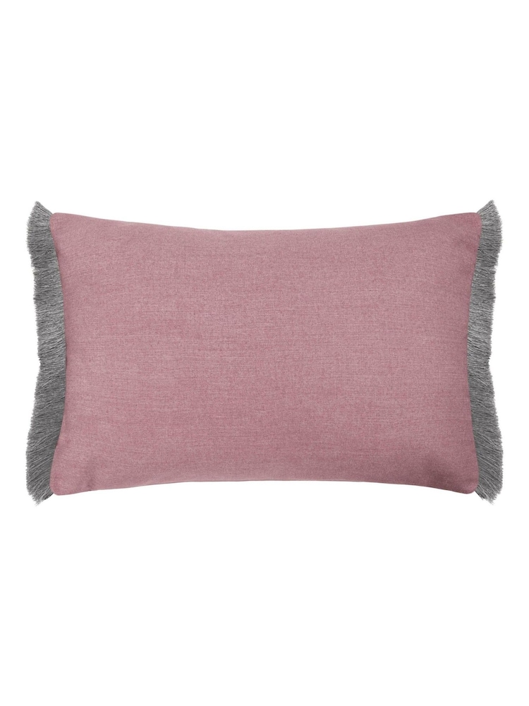 Voyage Maison Sage Kari Printed Fringe Cushion - Image 6 of 6