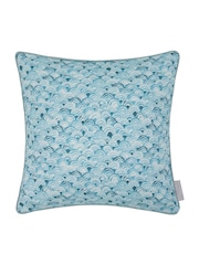 Voyage Maison Glacier Melia Printed Piped 100% Cotton Cushion - Image 2 of 6