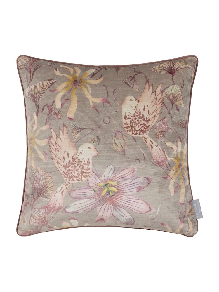 Voyage Maison Viola Sybil Printed Piped Cushion - Image 1 of 3