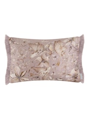 Voyage Maison Viola Floella Printed Ruched Fringe Cushion - Image 3 of 4