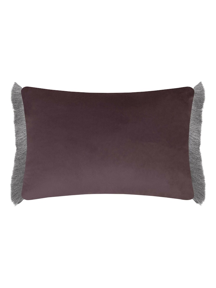 Voyage Maison Viola Floella Printed Ruched Fringe Cushion - Image 4 of 4