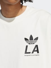 adidas Originals White Sport Design Studio Store Graphic T-Shirt - Image 4 of 6