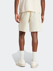 beis - adidas Originals Trefoil Essentials Woven Cargo Shorts - Imagen 3 de 6