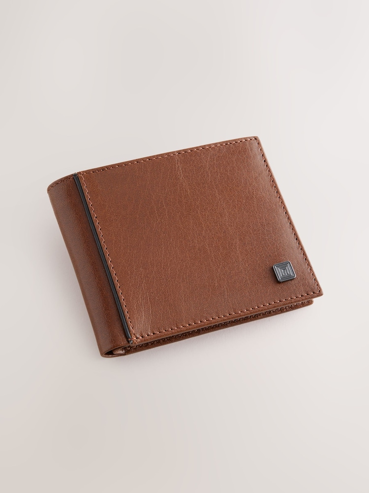 بني فاتح بني - Soft Leather Grain Wallet - صورة 1 من 4