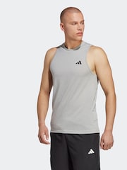 adidas Light Grey Train Essentials Feelready Training Vest - Image 1 of 8