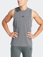 Серый - adidas Designed For Training Workout Tank Top - Изображение 3 из 7