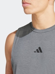 Серый - adidas Designed For Training Workout Tank Top - Изображение 5 из 7