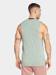 adidas Sage Green Designed For Training Workout Tank Top - Image 3 of 6
