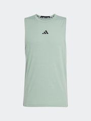 adidas Sage Green Designed For Training Workout Tank Top - Image 6 of 6