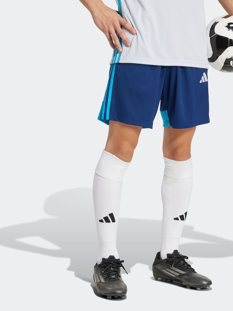 adidas Dark Blue Tiro 25 Essentials Shorts - Image 2 of 6