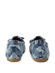 Kurt Geiger London Denim Eagle Moccasin Loafers - Image 3 of 4
