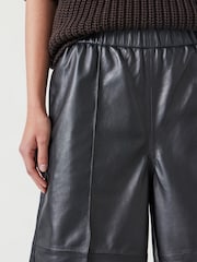Hush Black Leather Bermuda Shorts - Image 3 of 4