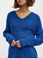 VERO MODA Blue Soft Touch Knitted Jumper - Image 4 of 4