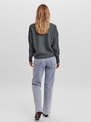 VERO MODA Green Button Down Knitted Cardigan - Image 2 of 4