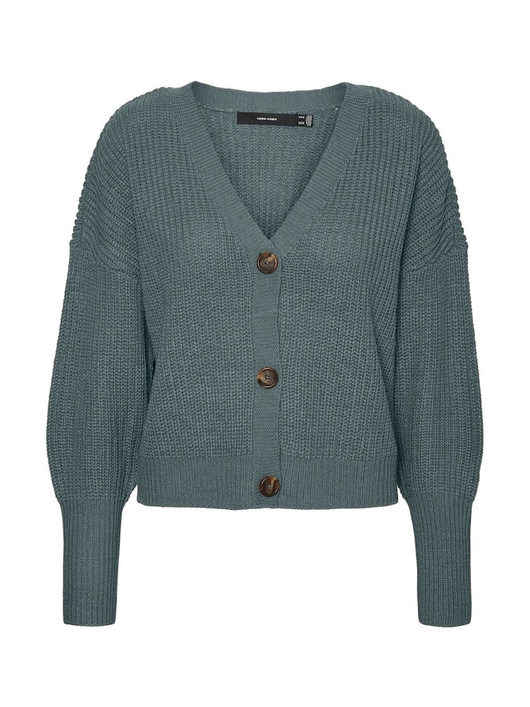 Verde - VERO MODA Button Down Knitted Cardigan - Imagen 4 de 4 Verde - VERO MODA Button Down Knitted Cardigan - Imagen 4 de 4