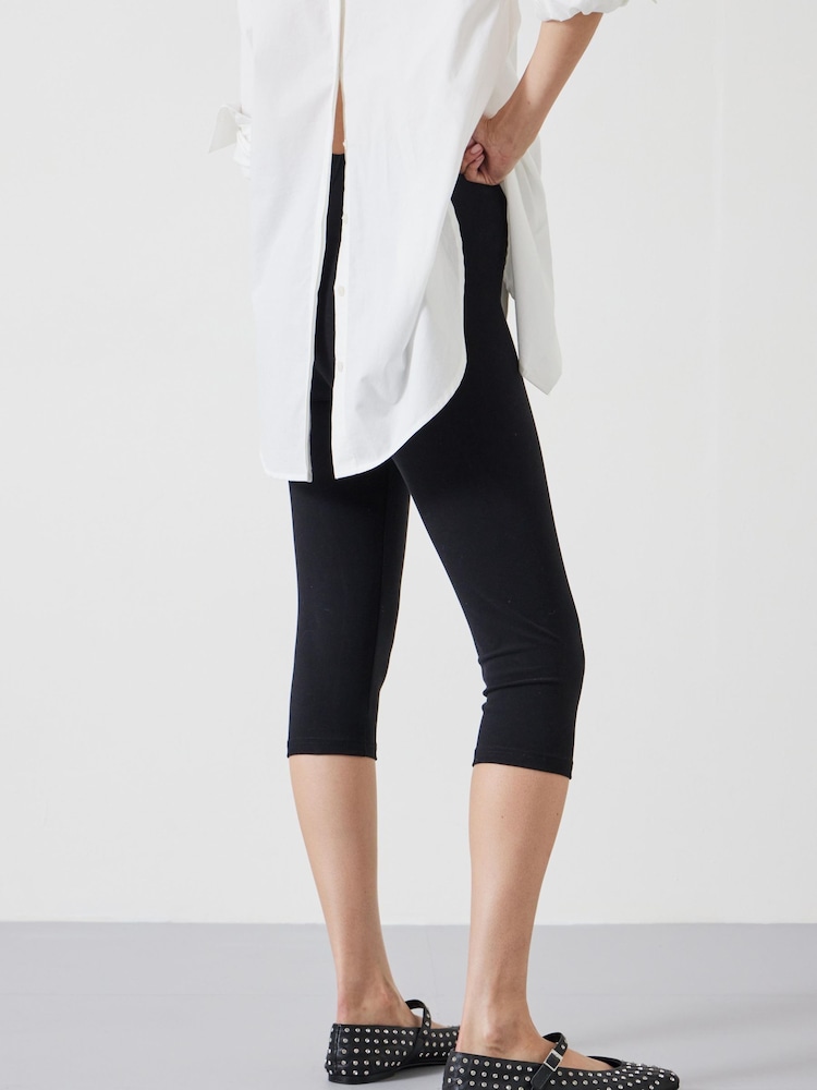 Hush Black Capri Leggings - Image 3 of 5