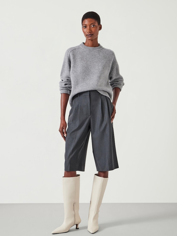 Hush Grey Ayla Cropped Bermuda Shorts - Image 1 of 4