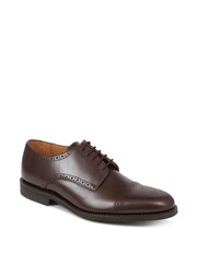 Jones Bootmaker Mile End Goodyear Welted Polished Leather Brown Brogues - Image 2 of 5