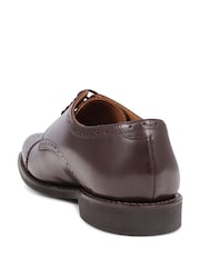 Jones Bootmaker Mile End Goodyear Welted Polished Leather Brown Brogues - Image 3 of 5