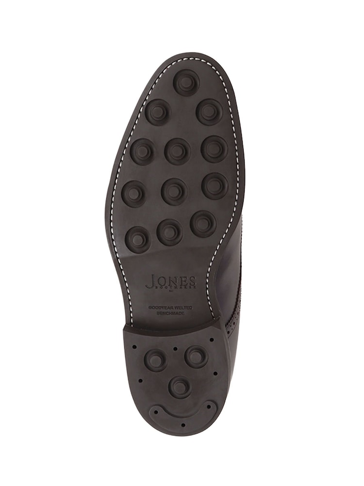 Jones Bootmaker Mile End Goodyear Welted Polished Leather Brown Brogues - Image 5 of 5