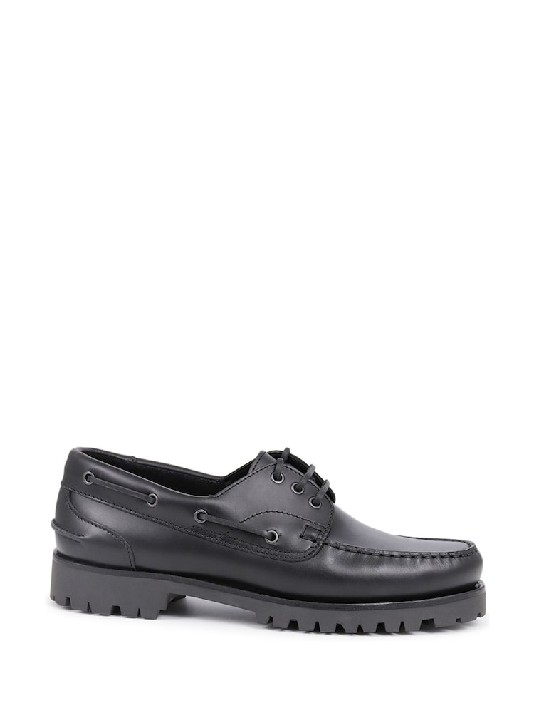 Черный - Кожаные мокасины Jones Bootmaker Pickering 2 - Изображение 2 из 6