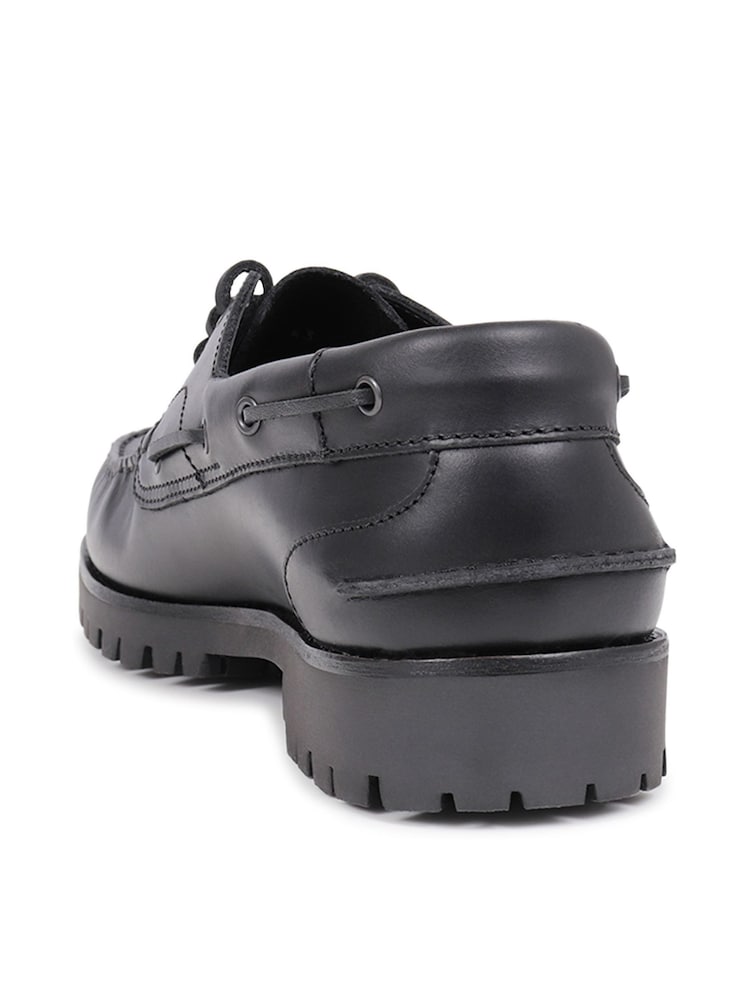Jones Bootmaker Black Men’s Leather Lace Smart Shoes - Image 4 of 6