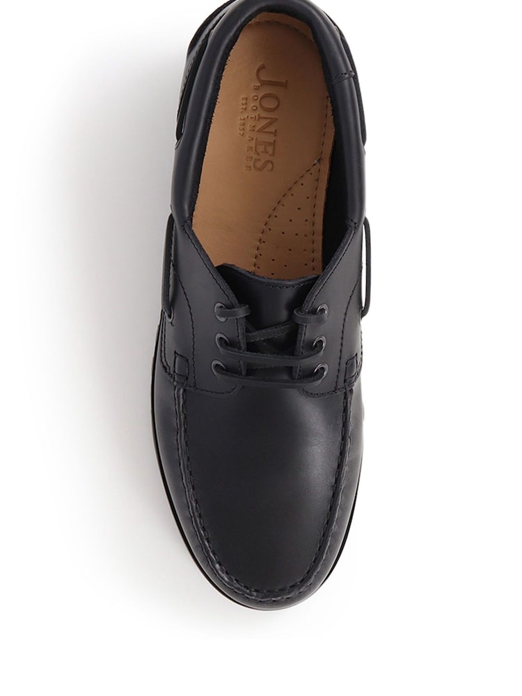 Jones Bootmaker Black Men’s Leather Lace Smart Shoes - Image 5 of 6