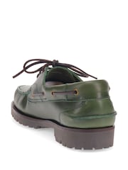 Vihreä - Jones Bootmaker Pickering 2 Leather Boat Kengät - Kuva 2 / 5